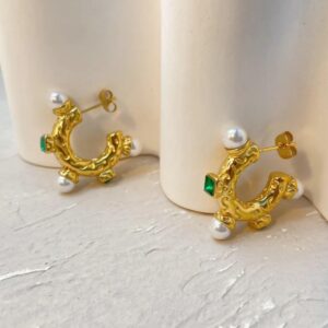 Evermore Pearl Semi-Hoop
