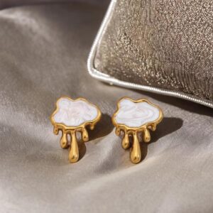 Classic Gold Cloud drop Earrings