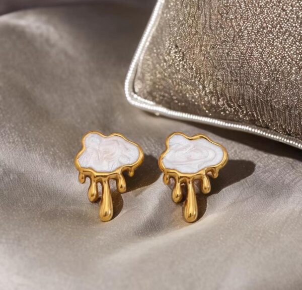 Classic Gold Cloud drop Earrings