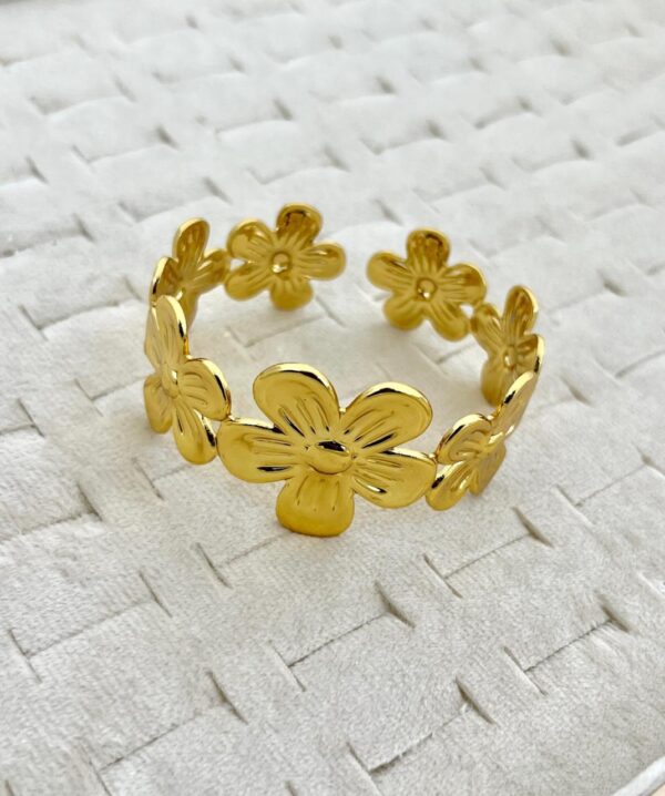 Gold Blooming Cuff