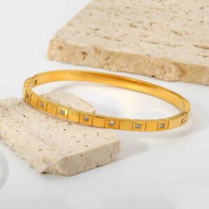Cubic Zirconia Bangle  Openable