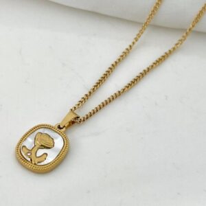 Blossom Beam Rose Necklace